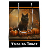 Happy Halloween Black Cat Collection Mittlere Geschenktüte (Rückseite)