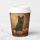 Happy Halloween Black Cat Collection Pappbecher (Rückseite)