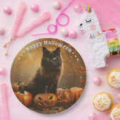 Happy Halloween Black Cat Collection Pappteller (Party)