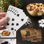 Happy Halloween Black Cat Collection Spielkarten (In Situ)