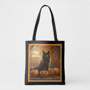 Happy Halloween Black Cat Collection Tasche