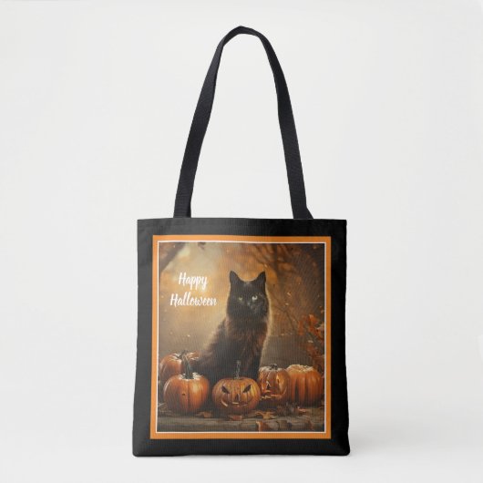 Happy Halloween Black Cat Collection Tasche (Vorderseite)
