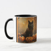 Happy Halloween Black Cat Collection Tasse (Links)