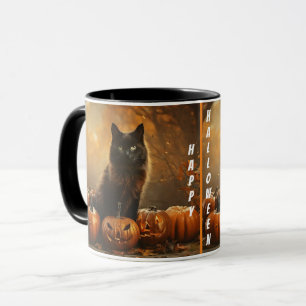 Happy Halloween Black Cat Collection Tasse