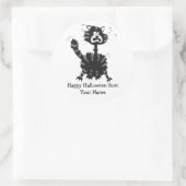 Happy Halloween Black Cat Funny Custom Stickers (Tasche)