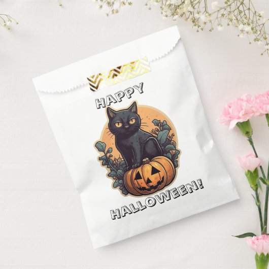 Happy Halloween Black Cat Geschenktütchen (Versiegelt)