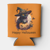 Happy Halloween Black Cat Jack-o-Lantern Orange Dosenkühler (Vorderseite)