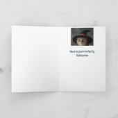 Happy Halloween Black Cat Karte (Innenseite)