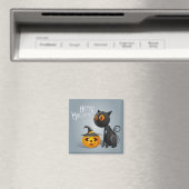 Happy Halloween Black Cat Magnet (In Situ (Geschirrspüler))