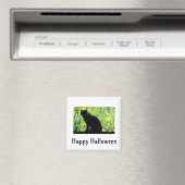 Happy Halloween Black Cat Magnet (In Situ (Geschirrspüler))