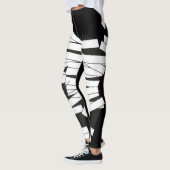 Happy-halloween Black Cat Mummy wrapierte Leggings (Links)