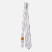 Happy Halloween Black Cat & Stripes ID686 Krawatte (Rückseite)