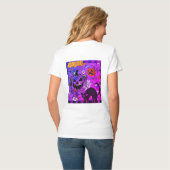 Happy Halloween , Black Cat, T-Shirt (Rückseite Vollansicht)