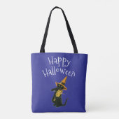 Happy Halloween, Black Cat Tasche (Rückseite)