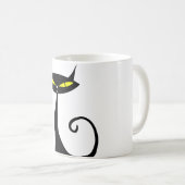 Happy Halloween Black Cat Tasse (VorderseiteRechts)