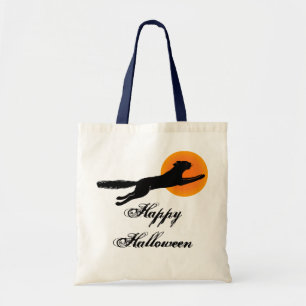 Happy Halloween Black Cat Tote Bag Tragetasche