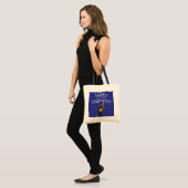 Happy Halloween, Black Cat Tragetasche (Vorderseite (Model))