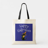 Happy Halloween, Black Cat Tragetasche (Rückseite)