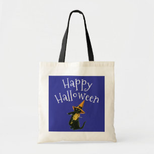 Happy Halloween, Black Cat Tragetasche
