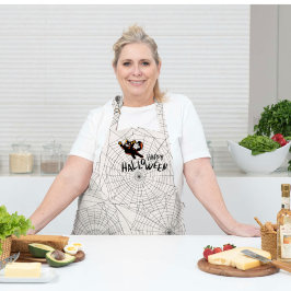 Happy Halloween Black Cat | Unisex | Trendy Schürze
