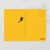 Happy halloween Black Hexe Foto Postkarte (Rückseite)