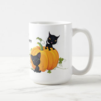 Happy Halloween Black Kitty Tasse