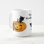 Happy Halloween Black Kitty Tasse (Vorderseite Links)