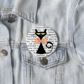 Happy Halloween Black Orange Bowtie Button (Beispiel)