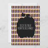 Happy Halloween Black Pumpkin Geometric Pattern (Vorderseite)