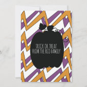 Happy Halloween Black Pumpkin Pattern Card (Vorderseite)