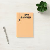 Happy Halloween Black Spider Orange Post-it Notes Klebezettel (Büro)