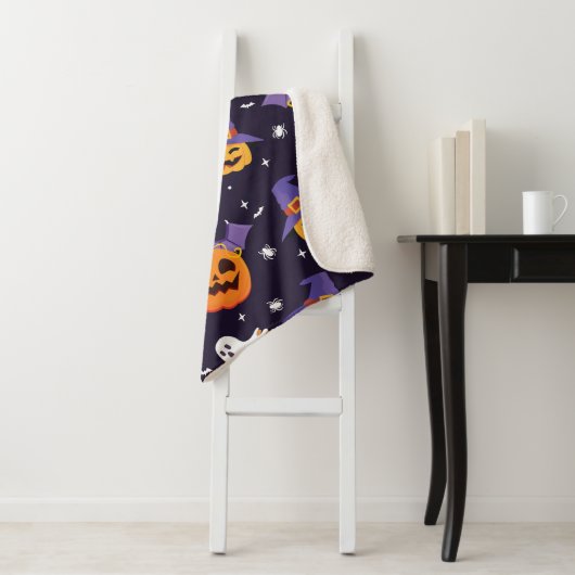 Happy Halloween Blankets Design Sherpadecke (Beispiel)