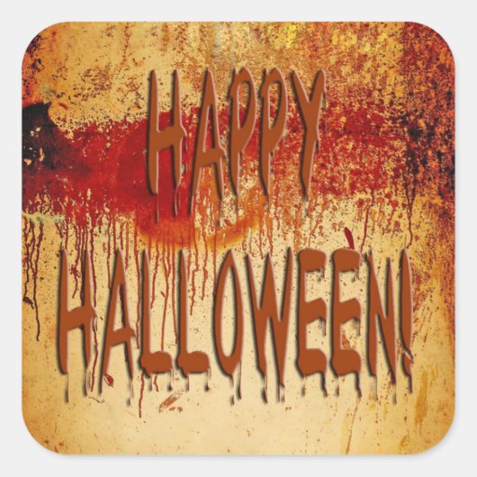 Happy Halloween Blood gestanzt Wall Sticker (Vorderseite)