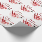 Happy Halloween Bloody Scratches Geschenkpapier (Ecke)