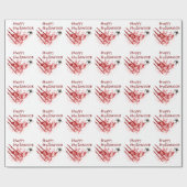 Happy Halloween Bloody Scratches Geschenkpapier (Flach)
