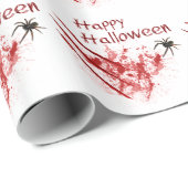 Happy Halloween Bloody Scratches Geschenkpapier (Rolleneckpunkt)