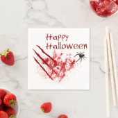 Happy Halloween Bloody Scratches Serviette (Beispiel)