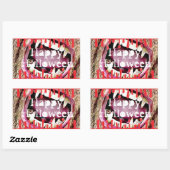 Happy Halloween Bloody Vampire Teeth Stickers (Blatt)