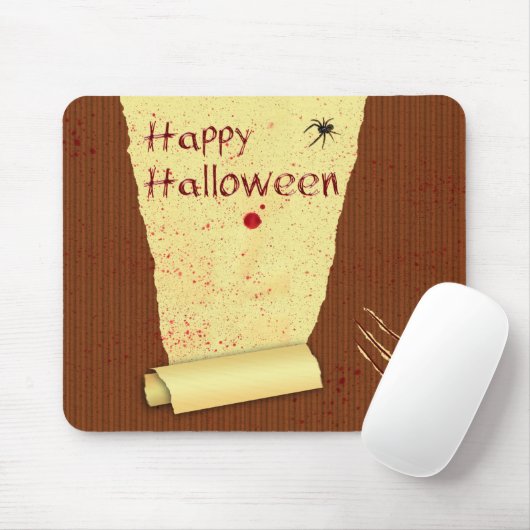 Happy Halloween Bloody Wallpaper Mousepad (Mit Mouse)