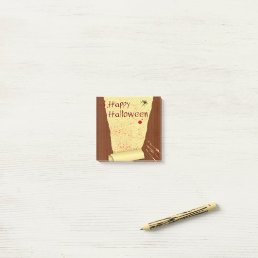 Happy Halloween Bloody Wallpaper Post-it Klebezettel (Auf Schreibtisch)