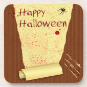 Happy Halloween Bloody Wallpaper Untersetzer (Vorderseite)