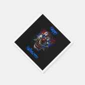 Happy Halloween Blue Eyes Evil Clown Serviette (Ecke)