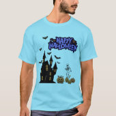Happy Halloween blue horizon T-Shirt (Vorderseite)