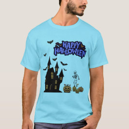 Happy Halloween blue horizon T-Shirt