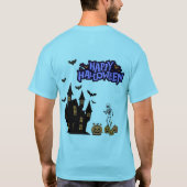 Happy Halloween blue horizon T-Shirt (Rückseite)