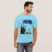 Happy Halloween blue horizon T-Shirt (Vorne ganz)