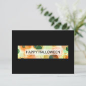 Happy Halloween (Bokeh) Einladung (Stehend Vorderseite)