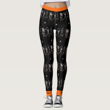 Happy Halloween Bone Tanzen Skelette Leggings