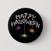 Happy Halloween Bones Button (Vorderseite)