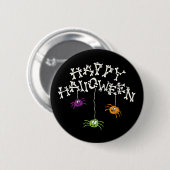 Happy Halloween Bones Button (Vorne & Hinten)